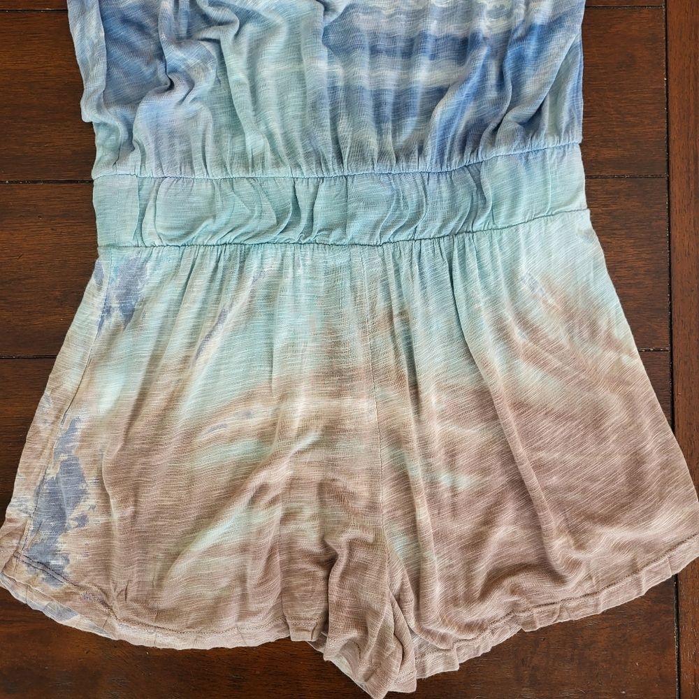 YF&B NWT Blue Tiger Stripe ombre tie dye romper - Picture 5 of 14
